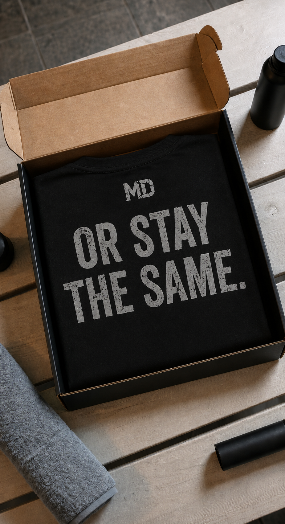 Train Insane Or Stay The Same T - packaged in box